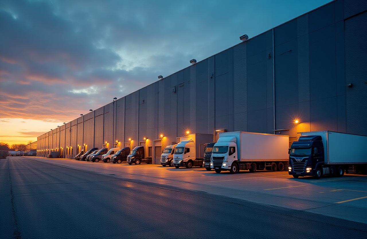 Modern logistics hub in Cleveland